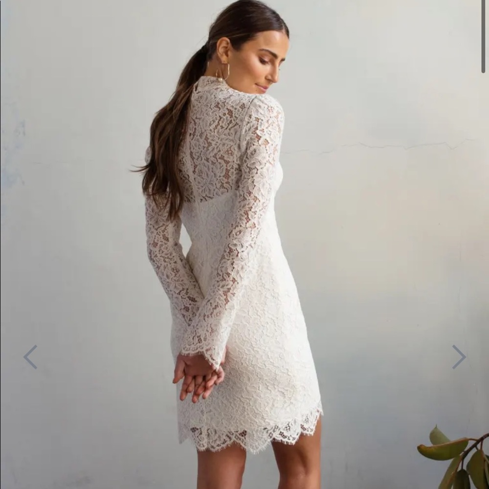 Jenny Yoo Hart lace mini dress
